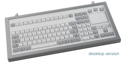 Clavier industriel avec pavé numérique QWERTY encastrable avec trackpad marque NSI (avec membrane)