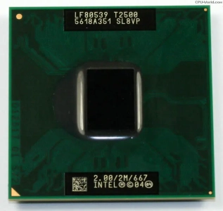Intel® Core™ Duo Processor T2500 (2M Cache, 2.00 GHz, 667 MHz FSB) - 31W NEUF