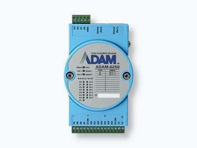 Module ADAM 8 entrées et 7 sorties digitales compatible Modbus/TCP + 2 ports ethernet