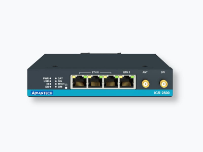 Routeur 4G industriel avec 2 x SIM, 4 ports ethernet, 1 entrée et 1 sortie digitale