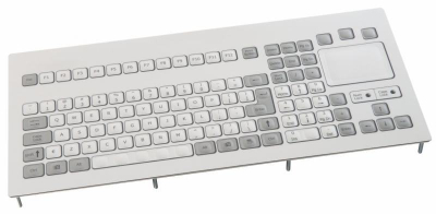 Clavier industriel avec pavé numérique QWERTY encastrable avec trackpad marque NSI (avec membrane)