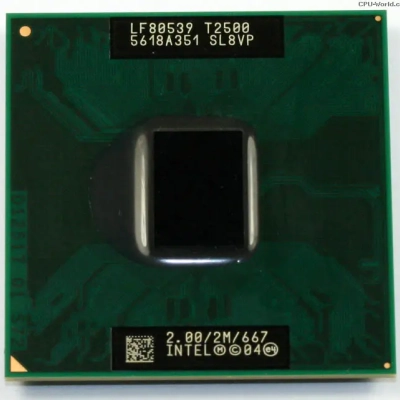 INTELCOREDUOT2500 Intel® Core™ Duo Processor T2500 (2M Cache, 2.00 GHz, 667 MHz FSB) - 31W NEUF