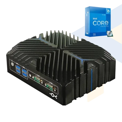 IOT-BOX-I5128250WBT PC Fanless solide polyvalent avec Intel Core i5-1235U, 8Go / 250Go, Windows 10, WiFi, BT