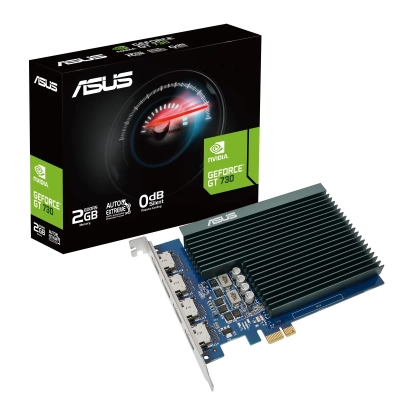 GT730-4H-SL-2GD5 Carte graphique NVIDIA GT 730, 2Go GDDR5, 4 x HDMI, PCIe 2.0 refroidissement passif