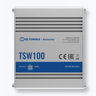 TSW100 Switch Ethernet PoE+ 5 ports non administrable -40 °C +75 °C