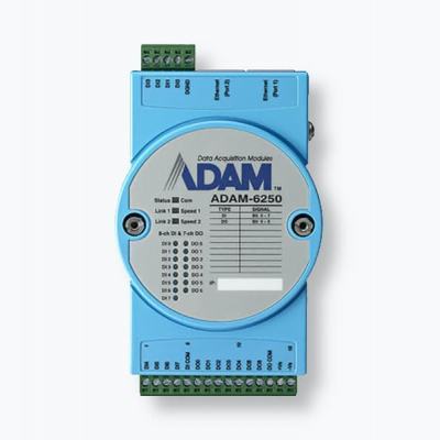 ADAM-6250 Module ADAM 8 entrées et 7 sorties digitales compatible Modbus/TCP + 2 ports ethernet