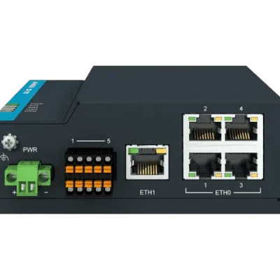 ICR-1745-EU-A Routeur 5G avec 5 x LAN, double SIM, 1× RS232 1× RS485 2× DI/DO