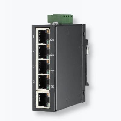 Switch Ethernet 5 port 10/100Mbps commutateurs réseaux mini, boitier métal,  Gris