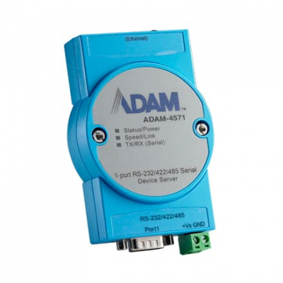 ADAM-4571-CE Serveur port série RS232/422/485 sur Ethernet TCP/IP 10/100Mbps 1 ports format DB9