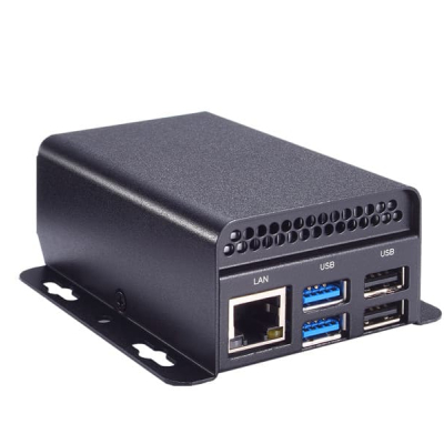 KIWI310 Mini PC type Raspberry avec processeur Intel Celeron N3350, 1 micro HDMI, 4GB RAM / 64GB eMMC, 1 x LAN et 4 x USB