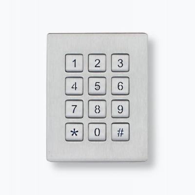 DGI12Q12F Digicode inox 12 touches montage en panneau