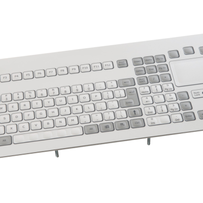 KBSP106F1USB Clavier industriel avec pavé numérique QWERTY encastrable avec trackpad marque NSI (avec membrane)