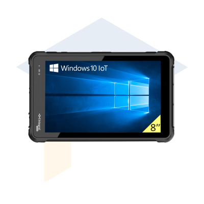 IOTBOX-TAB-8-WIN Tablette durcie 8" Windows 10 étanche IP67, WiFi, BT, GPS et 4G inclus 4Go / 64Go