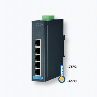 EKI-2525I Switch ethernet industriel 5 ports 10/100Mbps Température étendue