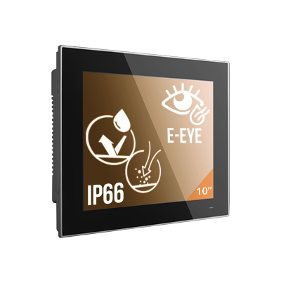IOTBOX-P10-N2930464 Panel PC fanless 10’’ tactile résistif compact  4GB/64GB, Windows 10 IoT , Intel Celeron