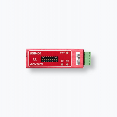 USB400 Passerelle série RS422/RS485 sur bus USB auto-alimenté