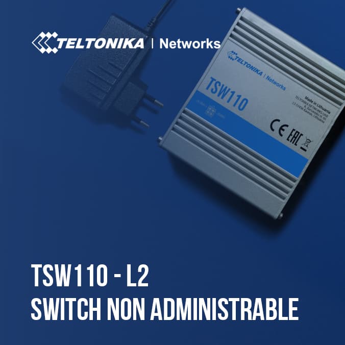 Bannière Teltonika pour switch TSW110