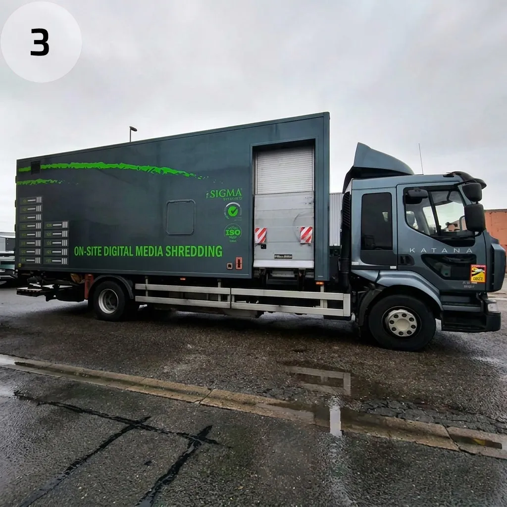 Transport sécurisé pour une destruction sur site